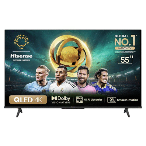 Hisense Smart TV UHD 4K QLED 55″ Polegadas 55Q6N Google TV com HDR10+