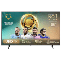 Hisense Smart TV UHD 4K Dled 58″ Polegadas Com Hdr10+ Dolby Vision Game Mode Controle Por Voz Alexa Built-in Airplay