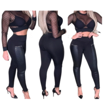 Calça Legging Montaria Gorgurinho Ziper Skinny Cirre