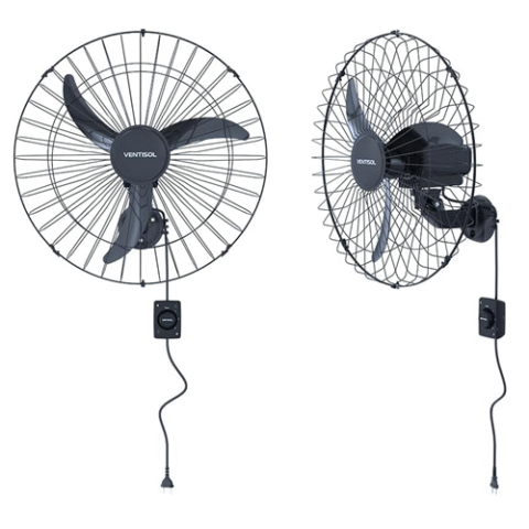Ventisol Ventilador de Parede Oscilante 3 Pás 60cm Bivolt