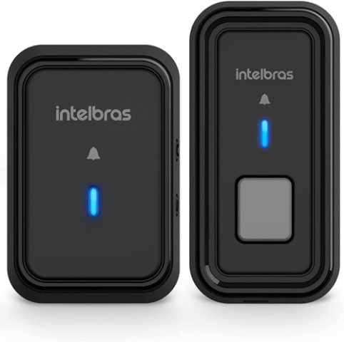 Campainha Sem Fio Com Bateria CIB 101 Preto Intelbras