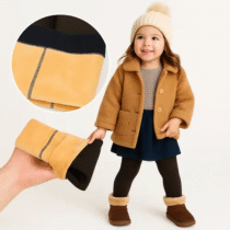 Meia Calça Infantil De Lã Térmica Forrada Pelinho Pelúcia