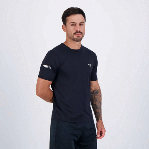 Camiseta Térmica Puma Manga Curta Uv50+ Masculina