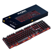 Teclado Gamer Vinik Hydra LED Vermelho ABNT2 com 119 teclas