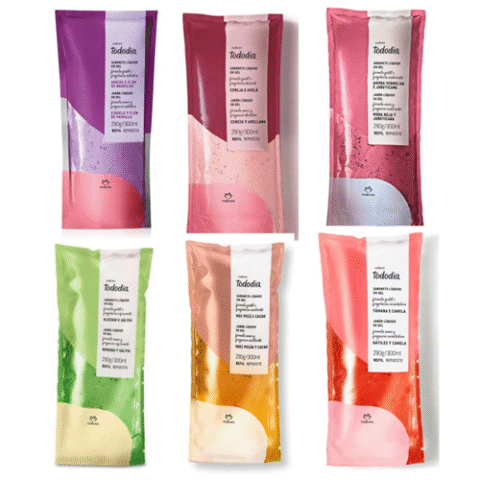 Refil Sabonete Líquido em Gel ou Líquido Cremoso Tododia 300ml (7 opções)