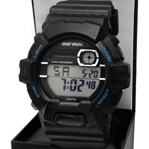 Relógio Digital Mormaii Masculino Wave MO8090AB/8A