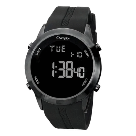 Relógio Masculino Champion Digital Esportivo com Pulseira Silicone Cronometro Prova D´Agua
