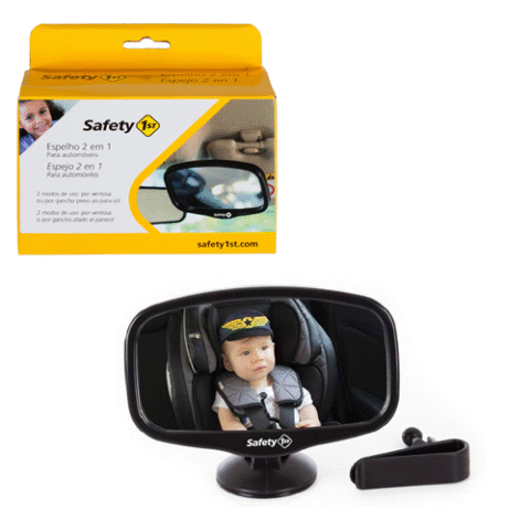 Safety 1st Espelho para Carro 2 em 1 Preto