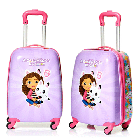Sestini Mala De Bordo Casa Mágica De Gabby de Policarbonato Pequena Com Rodas 360 Graus