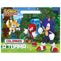 Sonic Livro de Colorir com a Turma