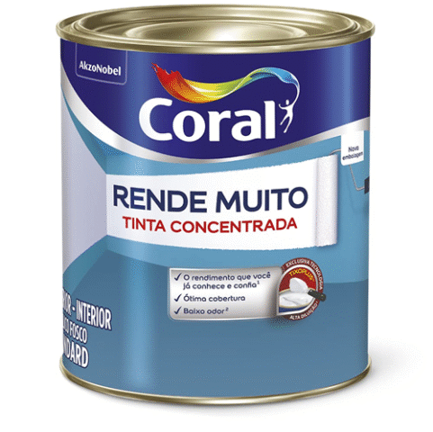 Tinta Coral Rende Muito Gelo Acrílica Fosco 900ml