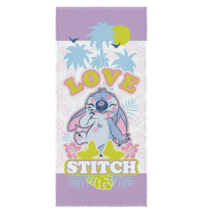 Toalha Felpuda de Banho Stitch 60cmx1,20m Lepper