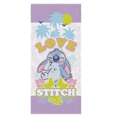 Toalha Felpuda de Banho Stitch 60cmx1,20m Lepper