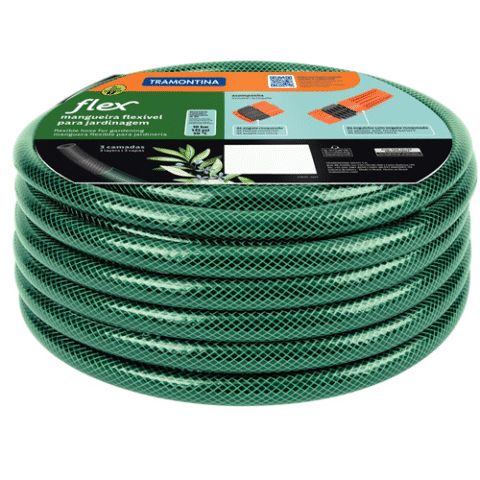 Tramontina Mangueira Flex Para Jardim 15m Verde