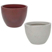 Vaso de Flores Antique 40cm x 30cm Vasart Verona Vermelho ou Branco