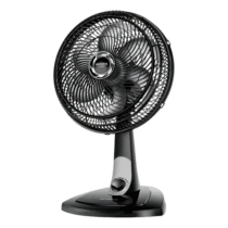 Ventilador de Mesa 30cm Turbo Mondial 60W 6 Pás Preto/Prata