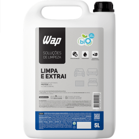 WAP Detergente Concentrado Limpador Estofado Extratora 5L