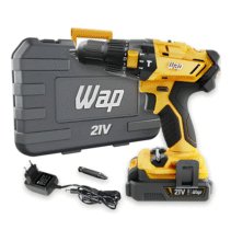WAP Parafusadeira Furadeira 21v Bateria + Maleta Wap K21