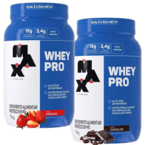 Whey Pro Max Titanium Concentrado 1kg (3 sabores)