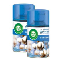 2 Refis Aromatizante Bom Ar Freshmatic Flor De Algodão 250ml Cada