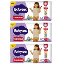 3 Pacotes Babysec Fralda Galinha Pintadinha Pants Hiper XXG 42 Unidades