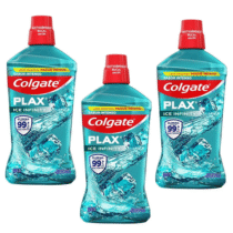 3 Unidades Enxaguante Bucal Colgate Plax Ice Infinity 1L