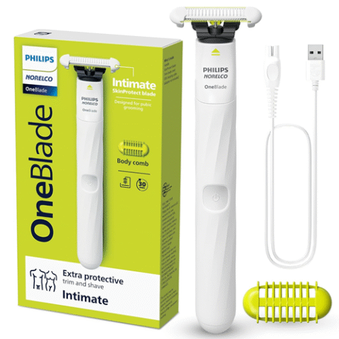 Philips One Blade Intimate Unissex Qp1924/10 Philips Branco
