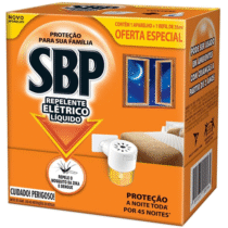 SBP Repelente Elétrico Líquido 45 Noites Novo Aparelho + Refil