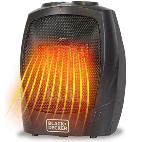 Aquecedor Black +Decker Portatil para Pequenos Espaços 1500W Desligamento Automático