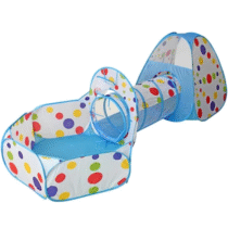 Barraca Infantil Comleta 3 em 1 com Túnel 130cm Azul