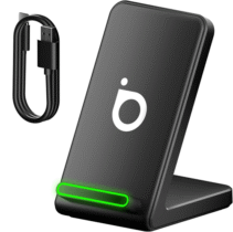 Basike Carregador Sem Fio 15W Estação de Carregamento Rápido Compatível iPhone