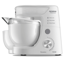 Batedeira Planetária Mondial 700W Branco/Inox 110V
