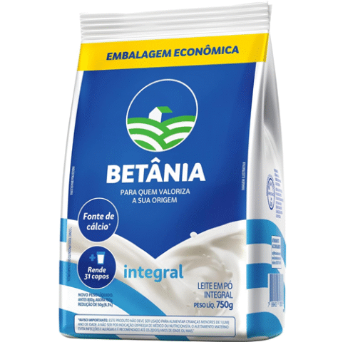 Betânia Leite Em Pó Integral 750g