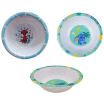 Bowl Melamina Disney Homem Aranha ou Stitch16cm Tuut