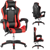 Cadeira Gamer Ergonômica Reclinável Urban Design em Couro PU Stark