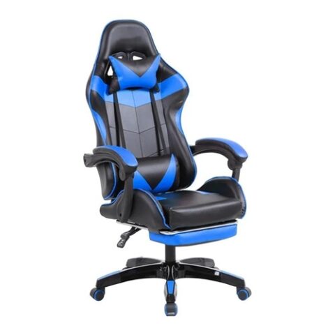 Cadeira Gamer Fortt Trieste Reclinável Azul – Suporta até 120Kg