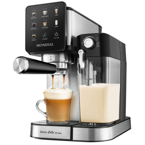 Cafeteira Espresso Mondial Dolce Latte C-28-ECL Preto/Inox 127V