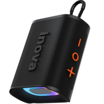 Caixa de Som Inova Go-4 Pro Bluetooth Portátil 12h de Reprodução À Prova D’água IP67 c/ Luzes RGB
