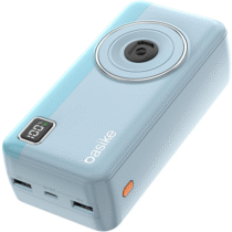 Carregador Portátil Basike Power Bank 30000mAh c/ 2 Saídas USB Carregamento Rápido, Led Indicador de Bateria e Proteção Inteligente