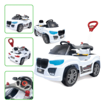 Carrinho Passeio Infantil com Pedal E Buzina Branco BM Car