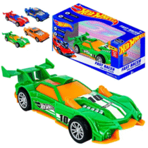 Hot Wheels Carro de Fricção Fast Racer Luz e Som Sortidos