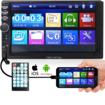 Central Multimídia Mp5 First Option 7810H Universal 2din Bt Usb Fm Leitor SD