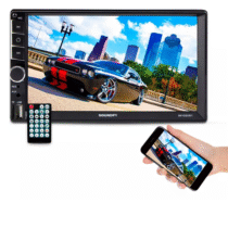 Central Multimídia Universal MP5 2 Din 7 c/ Espelhamento Via Cabo Soundfy