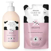Combo Cuide-se Bem Deleite: Loção Corporal 400ml + Refil 350ml