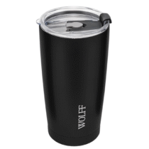 Copo Térmico Wolff de Aço Inox Parede Dupla Com Tampa 600ml Preto