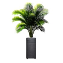 Planta Artificial Palmeira 1M+ Vaso Decorativo Enfeite Sala