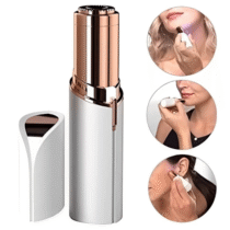 Depilador Facial Feminino em Formato de Batom com Luz LED