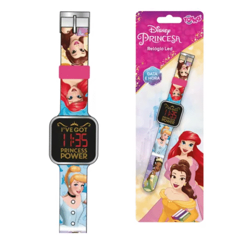 Disney Relógio Princesas LED Toyng