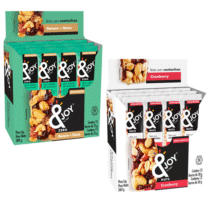 Enjoy Pack 12 Barras Castanhas Nuts Cranberry ou Banana e Nozes Zero