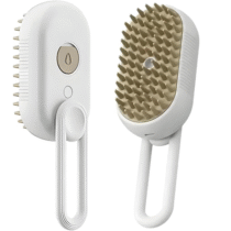 Escova Pet a Vapor Recarregavel 3 em 1 Escova, Massageia e Vaporiza